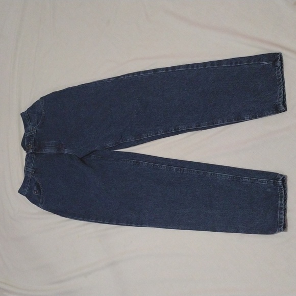 Vintage High Rise Jeans 90s Lee Original Dark Wash Relaxed Tapered 28 x 32 Sz 10 - Picture 2 of 11
